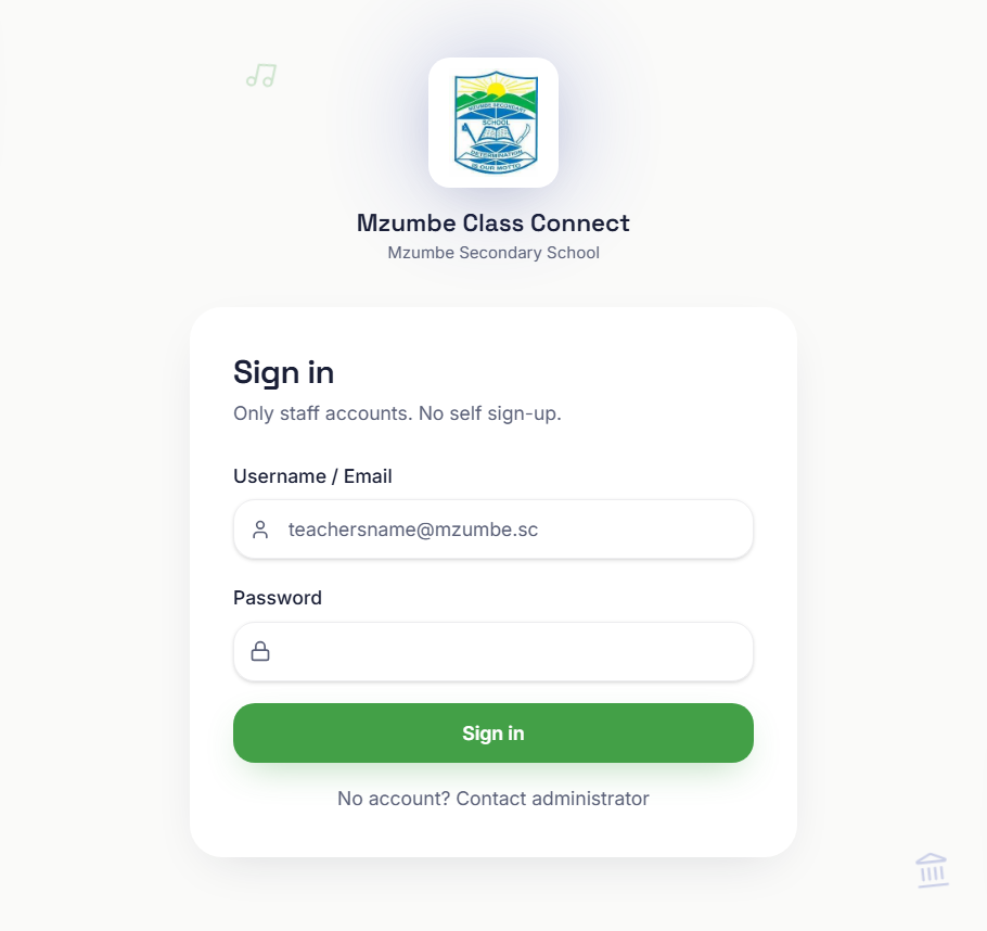 Mzumbe Class Connect project artwork